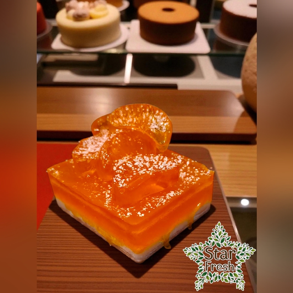 (1)Handmade VEGAN Glycerin Soap- Mandrin Tart Design